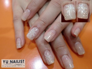 親指にもたっぷり結晶