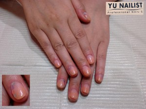 フラットな仕上がり